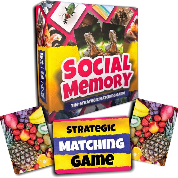 Social Memory - Strategic Twist On Classic Memory Game! - Picture 1 of 5